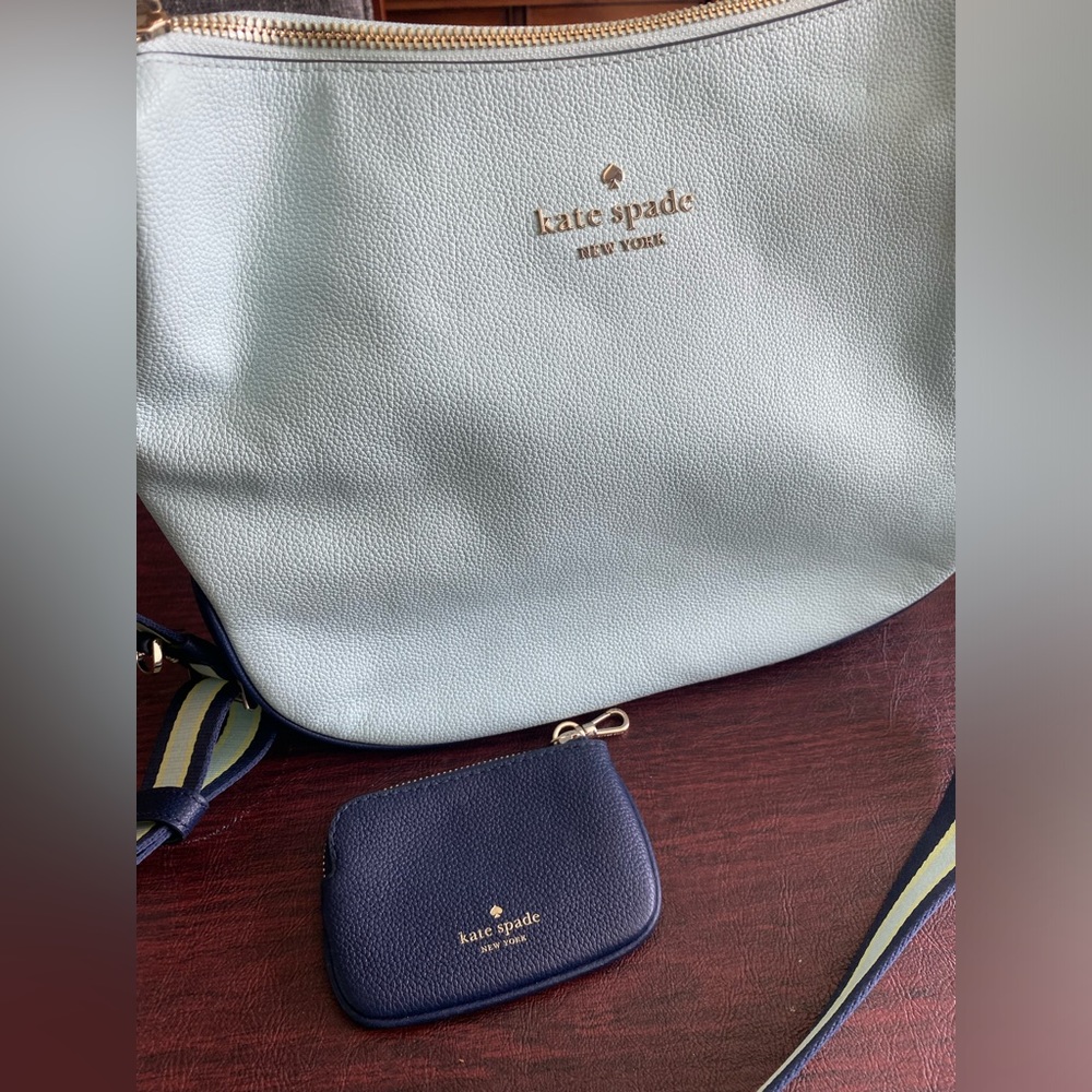 Kate Spade Rosie Crossbody Bag - GORGEOUS Aqua and Navy colors for the Spring